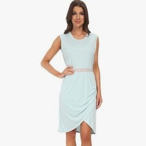 BCBG MAXAZRIA Mikela Aqua Blue Modal Dress XXS